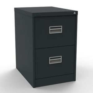 anthracite filing cabinet with 2 drawers