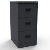 3 drawer office filing cabinet in graphite grey