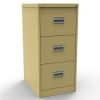 3 drawer office filing cabinet in green beige