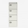 4 drawer office filing cabinet in chalk white finish