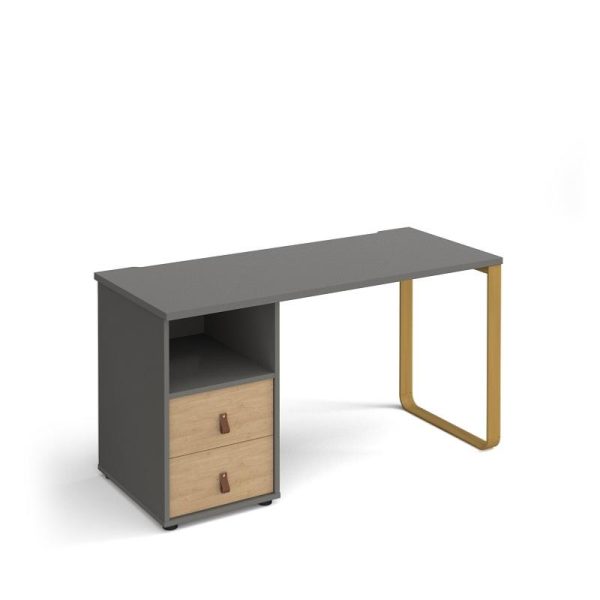 Home Office Desk Dubai 1400 With Pedestal With Drawers - Image 7