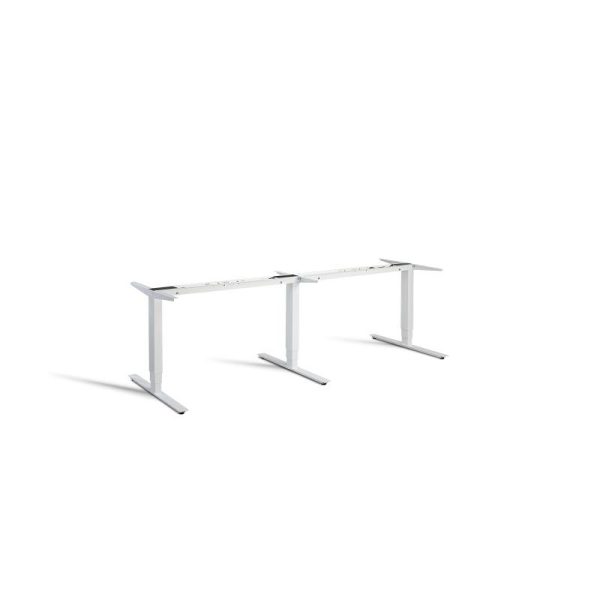 height adjustable leg frame white