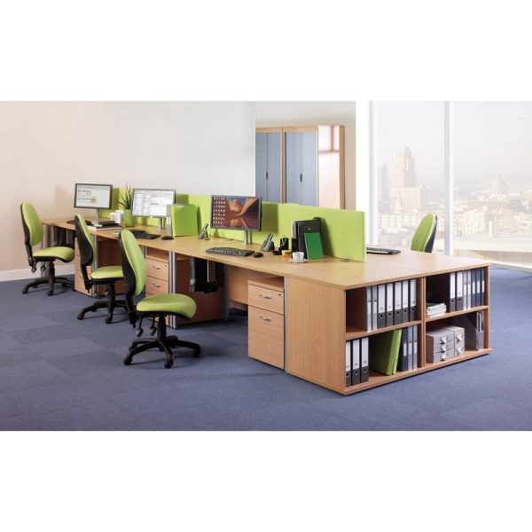Deluxe Desk High Office Bookcase Work BC 725mm High - Image 2