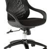mesh back office chair black