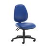 office chair with blue wipe clean fabric