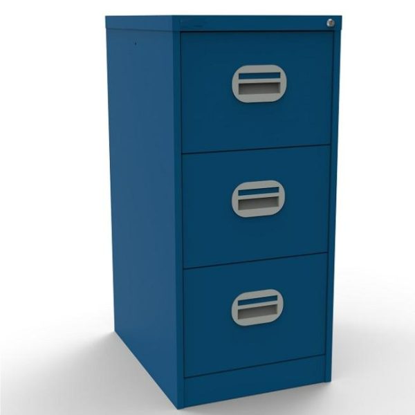 Office Filing Cabinet Connect 3 Drawer Blue
