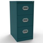cobalt filing cabinet with 3 drawers