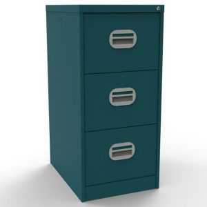 cobalt filing cabinet with 3 drawers