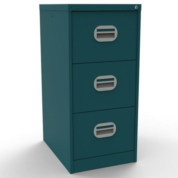 cobalt filing cabinet with 3 drawers