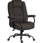 heavy duty office chair brown fabric