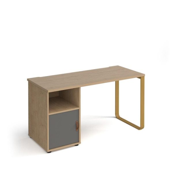 Home Office Desk Dubai 1400 With Pedestal With Door - Image 4