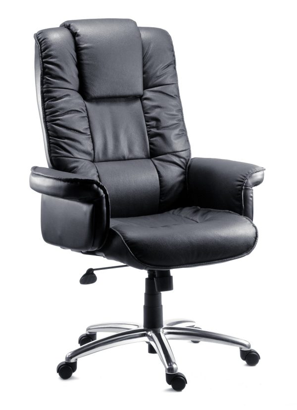 Office Chair Link Black Leather