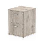 filing cabinet 2 drawer in grey oak