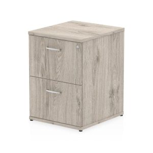 filing cabinet 2 drawer in grey oak