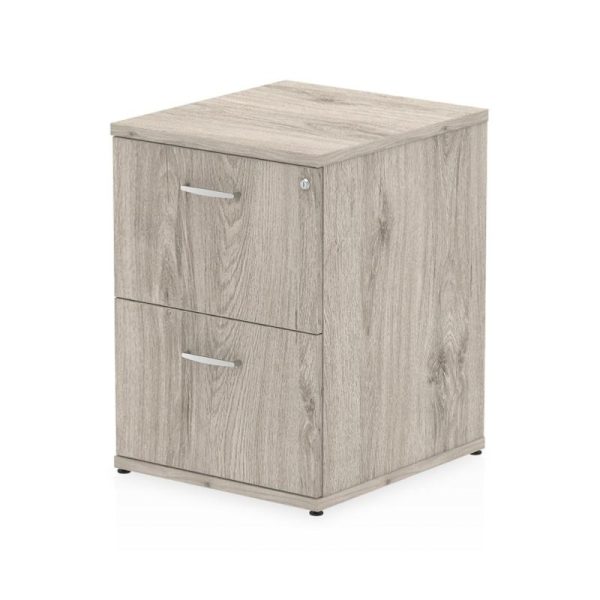 filing cabinet 2 drawer in grey oak