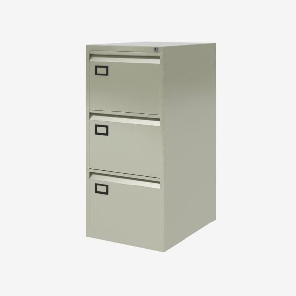 Office Filing Cabinet A Range 3 Drawer Grey - Image 3