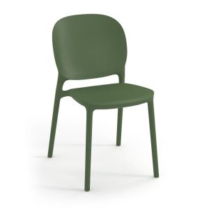 Florence Sustainable Chair No Arms Olive Green