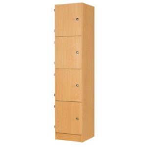 4 door wooden locker