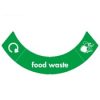 Food Waste green sticker
