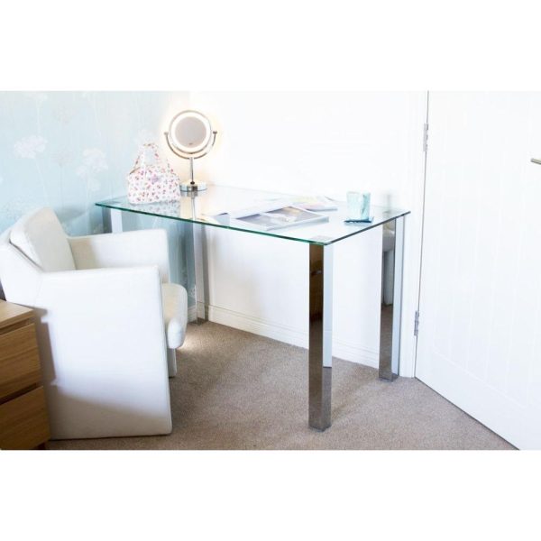 Glass Desk / Table Crisp Clear Glass Top - Image 6