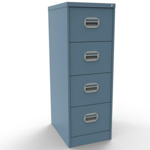 pastel blue file cabinet with 4 drawers
