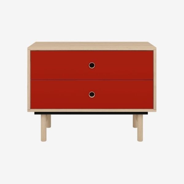 Brooklyn Home Office 2 Drawer Sideboard Oak - Image 5