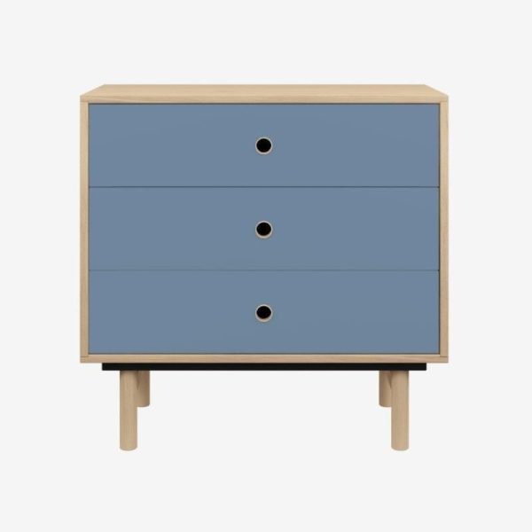 Brooklyn Home Office 3 Drawer Sideboard Oak - Image 9