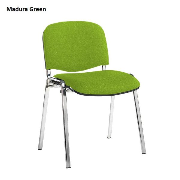 Conference/Meeting Chair Aquarius Chrome Frame And No Arms Fabric Choices 2 - Image 4