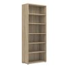 office bookcase oak with 5 shelves