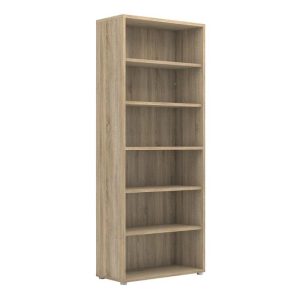 office bookcase oak with 5 shelves