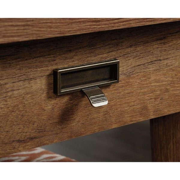 Home Office Executive Trestle Style Desk Oak - Image 8