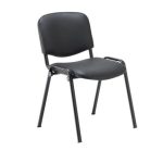 meeting chair wipe clean wipe clean in wipeable black PU fabric and black frame