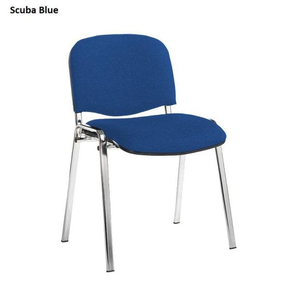 Conference/Meeting Chair Aquarius Chrome Frame And No Arms Fabric Choices 2 - Image 10