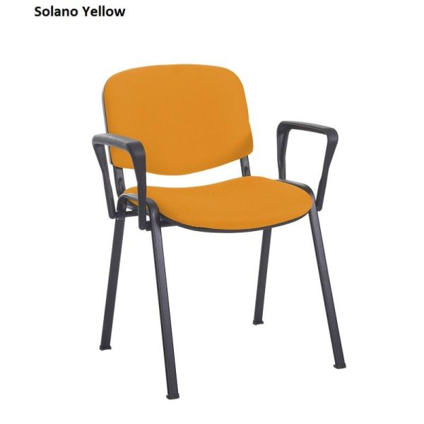 Conference / Meeting Chair Aquarius Black Frame And With Arms Fabric Choices 2 - Image 9