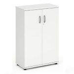 office cupboard 2 shelves white