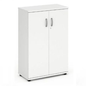 office cupboard 2 shelves white