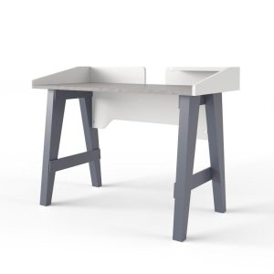 contemporary grey office desk
