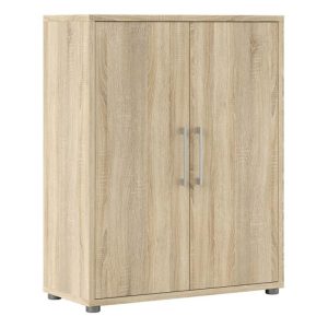office cupboard in oak finish