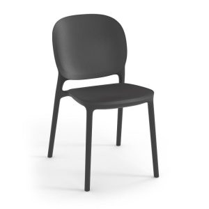 Florence Sustainable Chair No Arms Anthracite Grey