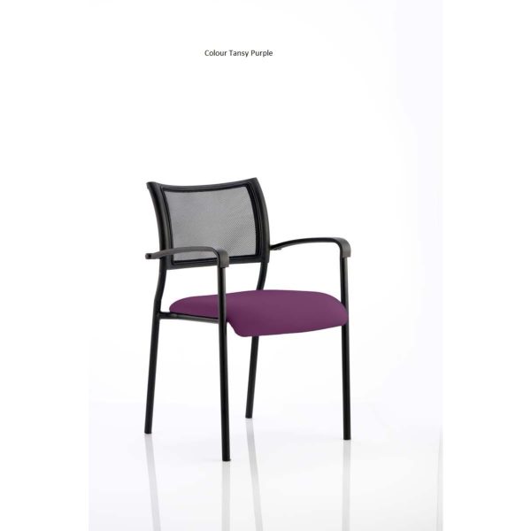 Mesh Chair Brighton Black Frame With Arms Choice of Colours - Image 7