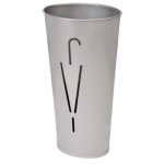 oval umbrella stand silver with umbrella design