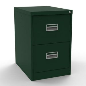 Office Filing Cabinet Milton 2 Drawer British Racing Green