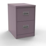 pastel violet filing cabinet with 2 drawers