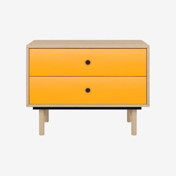 Brooklyn Home Office 2 Drawer Sideboard Oak - Image 4