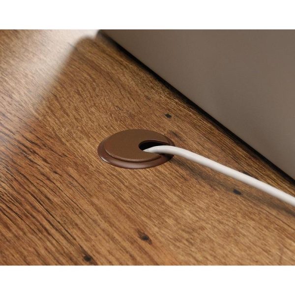 Home Office Executive Trestle Style Desk Oak - Image 9