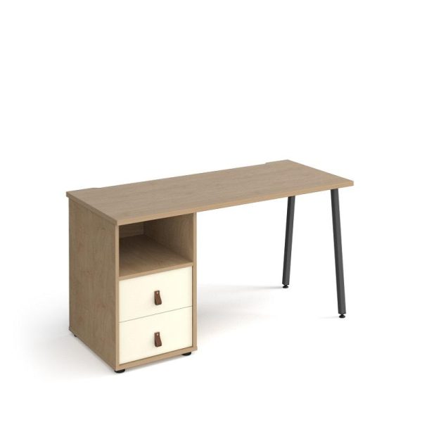Home Office Desk Time 1400 with Pedestal With Drawers - Image 4