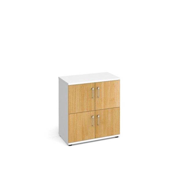 Wooden Office Storage Lockers Hide 4 Compartments - Image 4