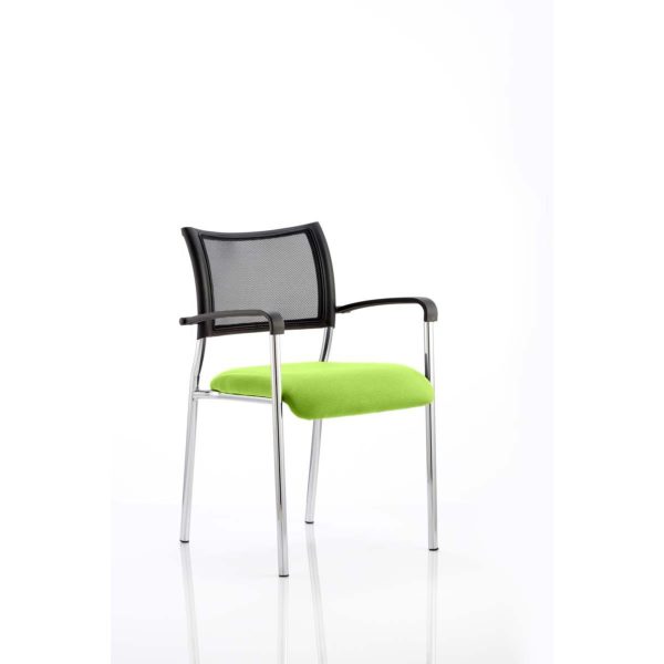 Mesh Chair Brighton Chrome Frame With Arms Choice Of Colours - Image 3