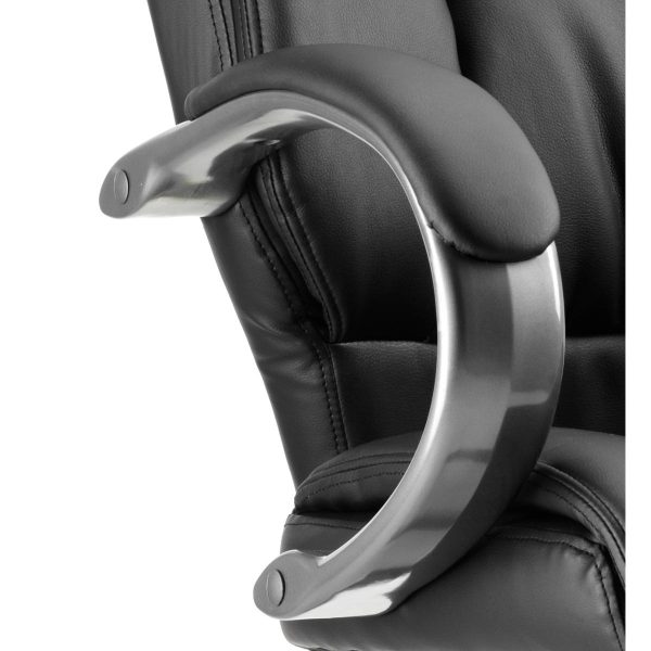 Office Chair Genesis Black Leather - Image 2