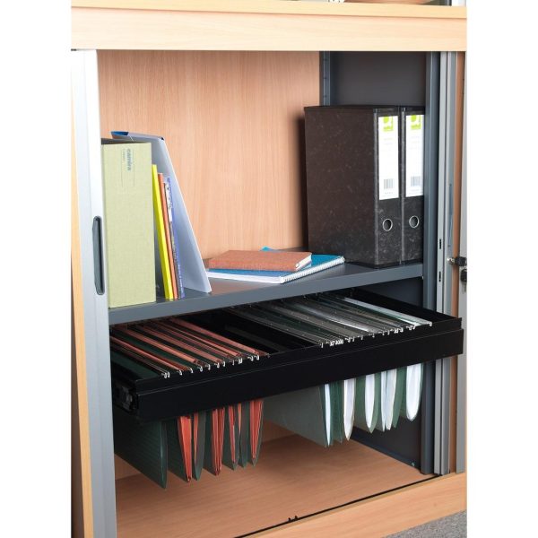 Office Systems Tambour Storage Cupboard Work 800mm High - Image 6